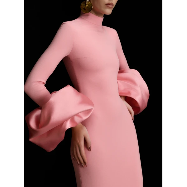 Solace London The Viviana Maxi Dress in Soft Pink