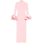 Solace London The Viviana Maxi Dress in Soft Pink | Maxi Dresses | Luxury Shoes 