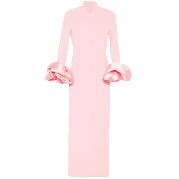 Solace London The Viviana Maxi Dress in Soft Pink | Maxi Dresses | Luxury Shoes 