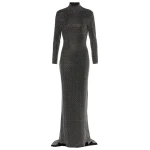 Solace London The Vivienne Crystal Maxi Dress in Black | Maxi Dresses | Luxury Shoes 