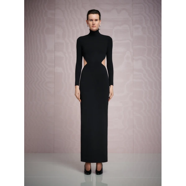 Solace London The Wilma Maxi Dress in Black