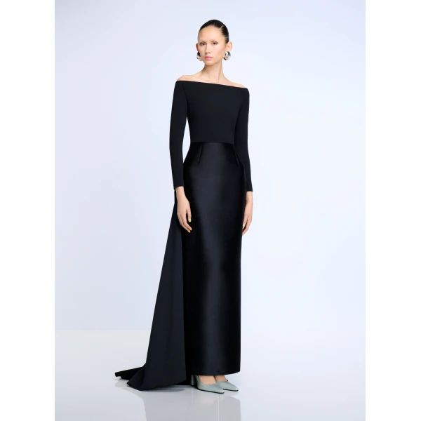 Solace London The Winslow Maxi Dress in Black