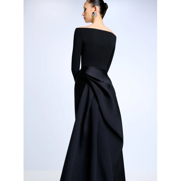 Solace London The Winslow Maxi Dress in Black