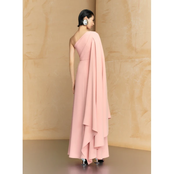 Solace London The Yazmin Maxi Dress in Putty Pink