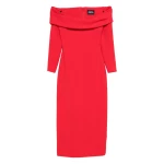 Solace London The Yuni Midi Dress in Red | Midi Dresses | Luxury Shoes 
