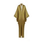 Taller Marmo 1910 Satin Kaftan in Antique Bronze | Dresses | Luxury Shoes 