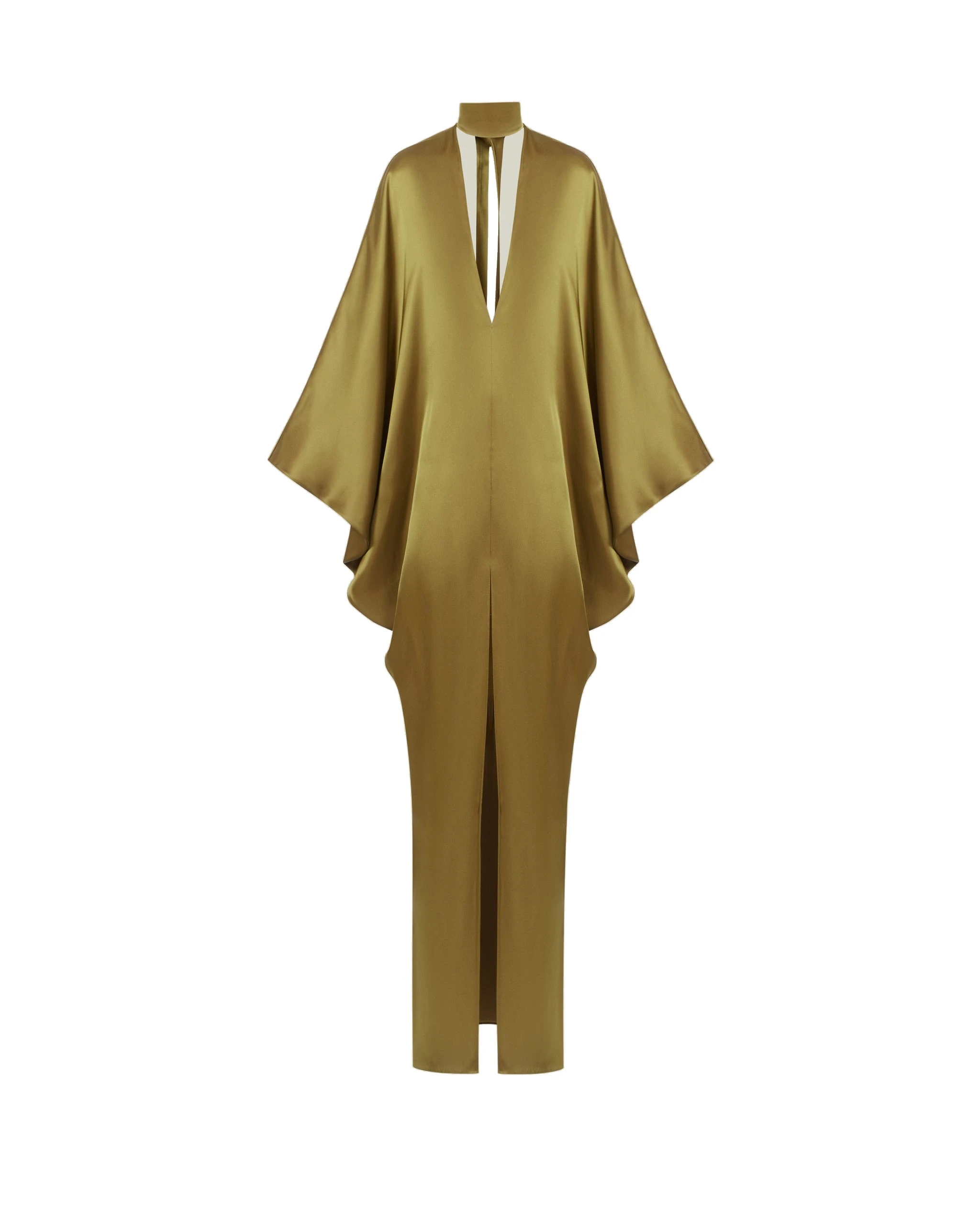 Taller Marmo 1910 Satin Kaftan in Antique Bronze Taller Marmo 1910 Satin Kaftan in Antique Bronze | Dresses | Luxury Shoes