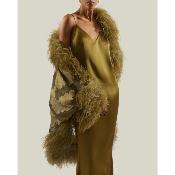 Taller Marmo 1920 Gown in Antique Bronze | Evening Gowns | Luxury Shoes 