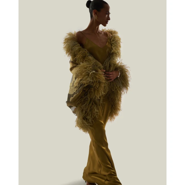 Taller Marmo 1920 Gown in Antique Bronze | Evening Gowns | Luxury Shoes 
