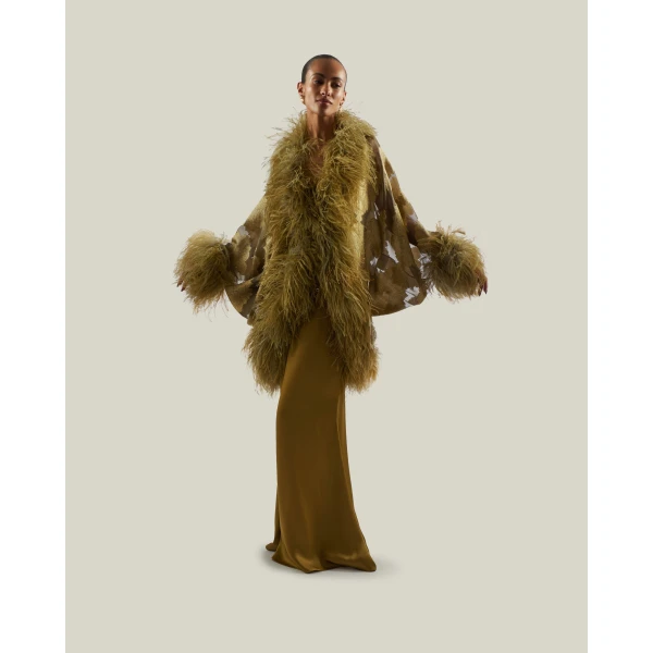 Taller Marmo 1920 Gown in Antique Bronze | Evening Gowns | Luxury Shoes 