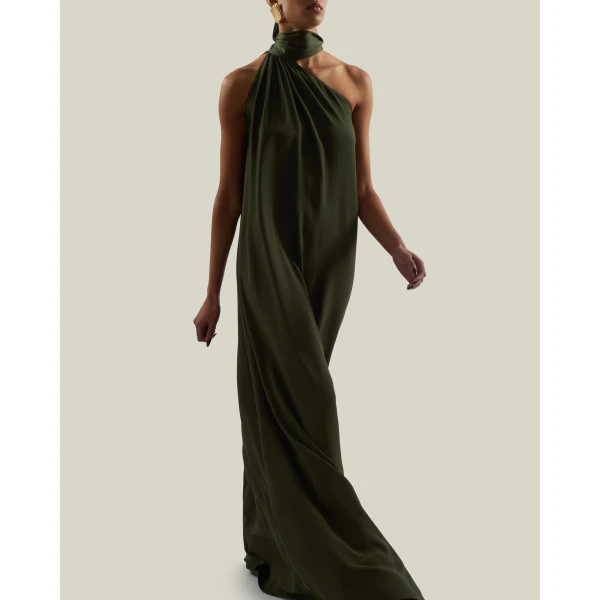 Taller Marmo Astor Dress in Juniper | Maxi Dresses | Luxury Shoes 