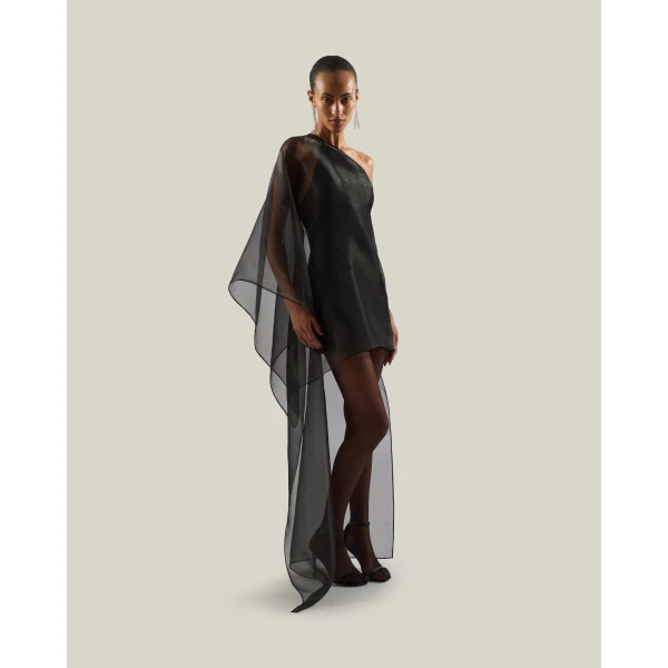 Taller Marmo Boston Dress in Black | Mini Dresses | Luxury Shoes 