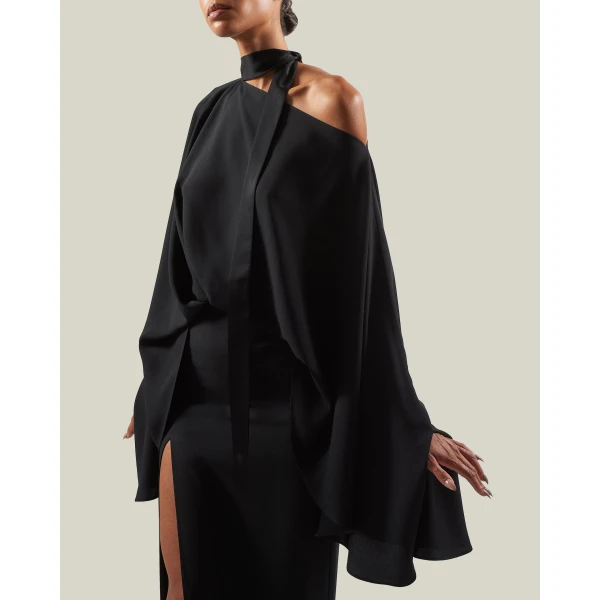 Taller Marmo Brooks Dress in Black | Maxi Dresses | Luxury Shoes 