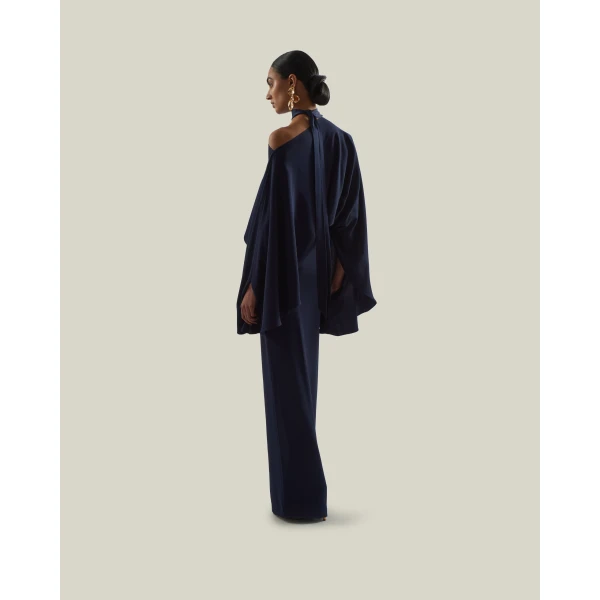 Taller Marmo Brooks Dress in Midnight Blue | Maxi Dresses | Luxury Shoes 