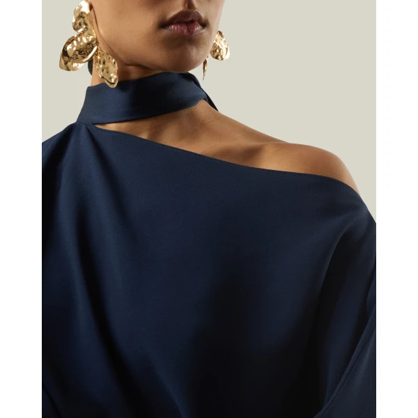 Taller Marmo Brooks Dress in Midnight Blue | Maxi Dresses | Luxury Shoes 