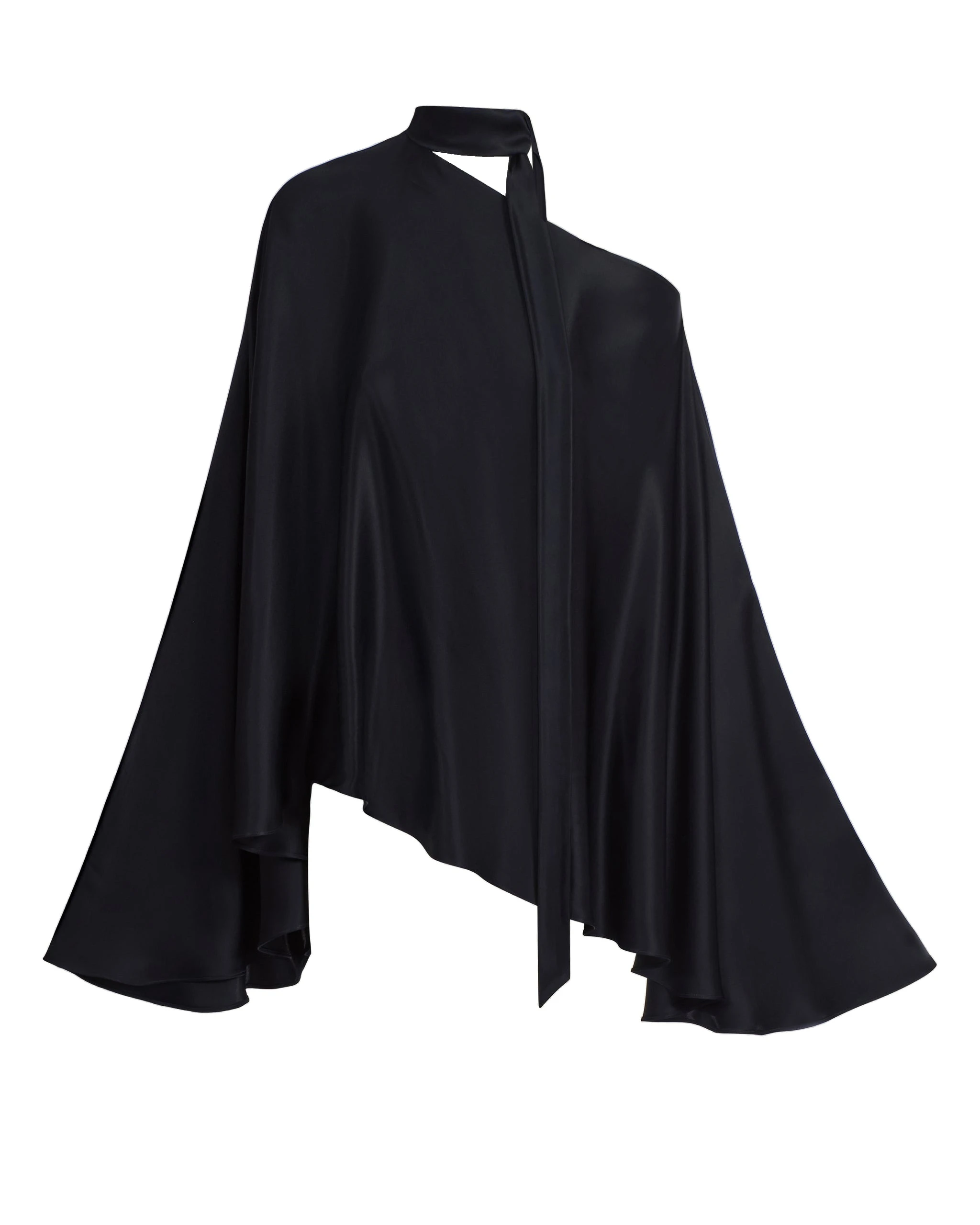 Taller Marmo Brooks Satin Blouse in Midnight Blue Taller Marmo Brooks Satin Blouse in Midnight Blue | Blouse | Luxury Shoes