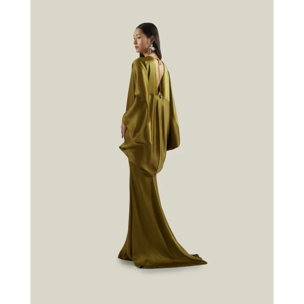 Taller Marmo Butterfly Gown in Antique Bronze | Evening Gowns | Luxury Shoes 