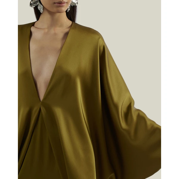 Taller Marmo Butterfly Gown in Antique Bronze | Evening Gowns | Luxury Shoes 