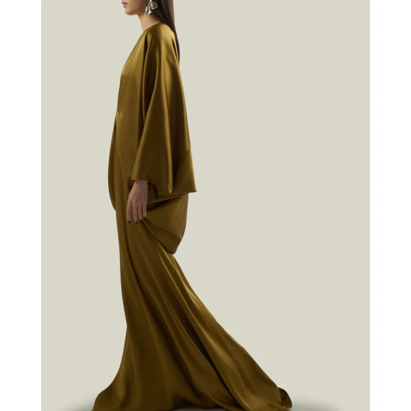 Taller Marmo Butterfly Gown in Antique Bronze | Evening Gowns | Luxury Shoes 