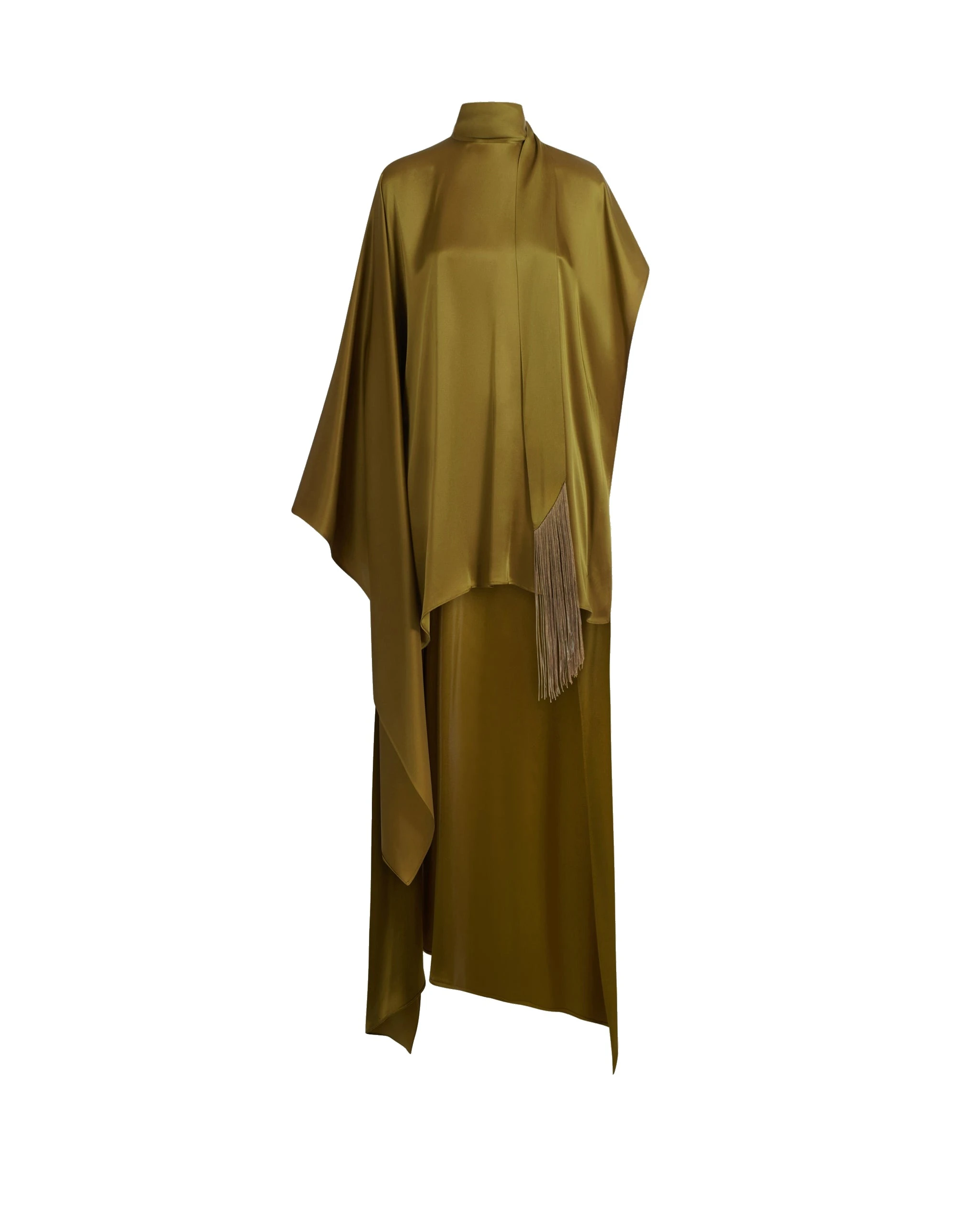 Taller Marmo California Satin Kaftan in Antique Bronze Taller Marmo California Satin Kaftan in Antique Bronze | Dresses | Luxury Shoes