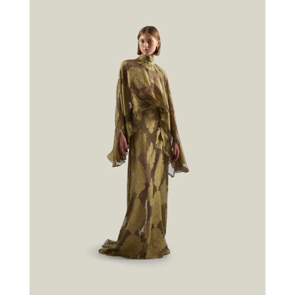 Taller Marmo Chimera Gown in Antique Bronze | Evening Gowns | Luxury Shoes 