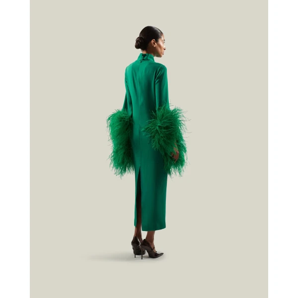 Taller Marmo Del Rio Dress in Emerald Green | Maxi Dresses | Luxury Shoes 