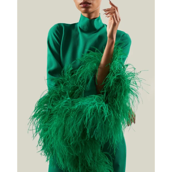 Taller Marmo Del Rio Dress in Emerald Green | Maxi Dresses | Luxury Shoes 
