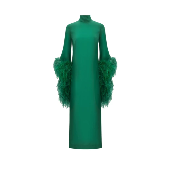 Del Rio Dress in Emerald Green