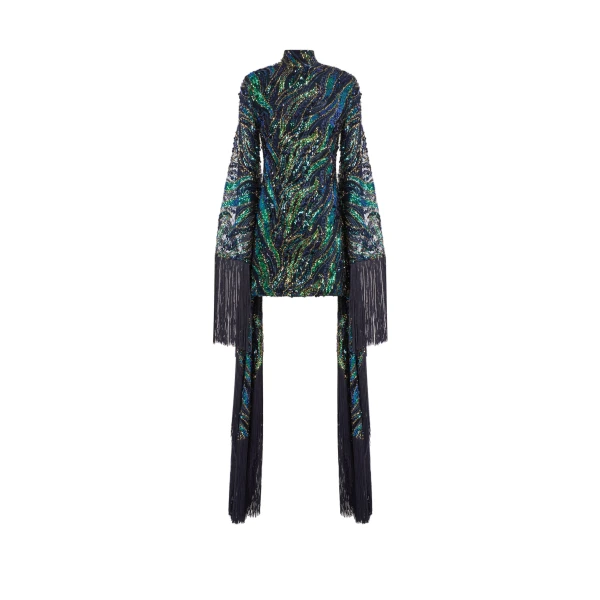 Disco Dragon Dress in Multicolor