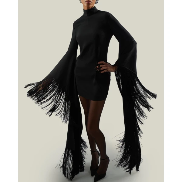 Taller Marmo Dragon Dress in Black | Mini Dresses | Luxury Shoes 