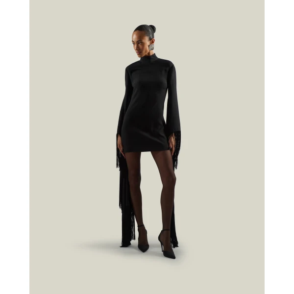Taller Marmo Dragon Dress in Black | Mini Dresses | Luxury Shoes 