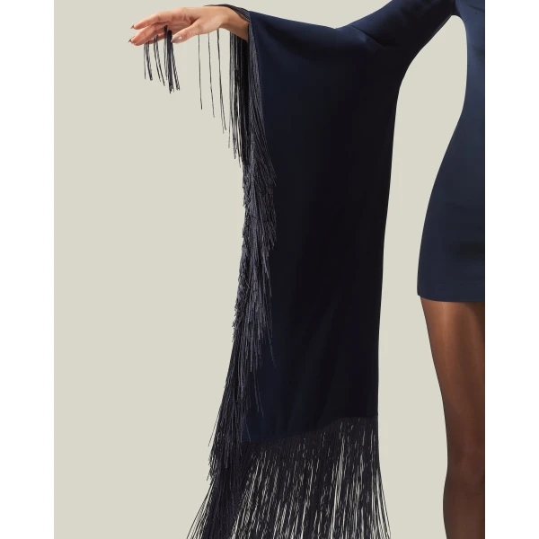 Taller Marmo Dragon Dress in Midnight Blue | Mini Dresses | Luxury Shoes 
