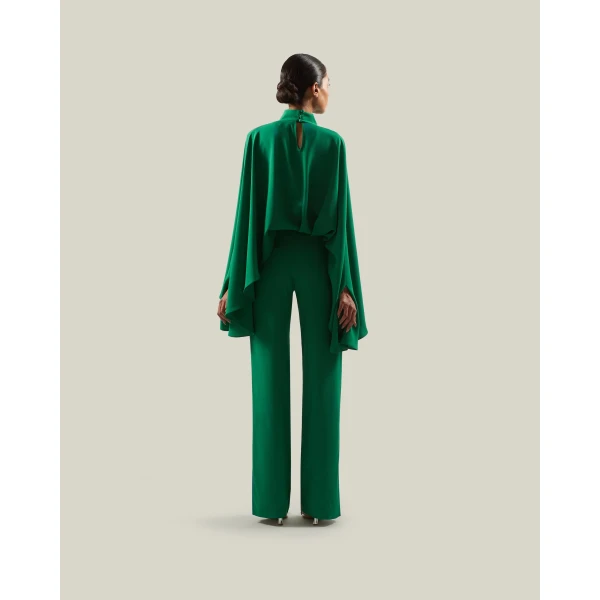 Taller Marmo Eolia Jumpsuit in Emerald Green | Jumpsuit | Luxury Shoes 