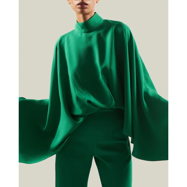Taller Marmo Eolia Jumpsuit in Emerald Green | Jumpsuit | Luxury Shoes 