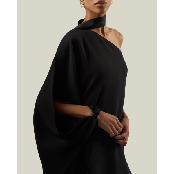 Taller Marmo Florinda Dress in Black | Maxi Dresses | Luxury Shoes 