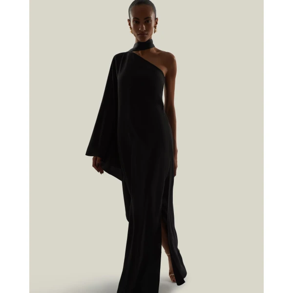 Taller Marmo Florinda Dress in Black | Maxi Dresses | Luxury Shoes 