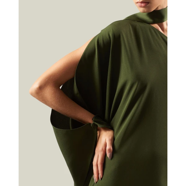Taller Marmo Florinda Dress in Juniper | Maxi Dresses | Luxury Shoes 