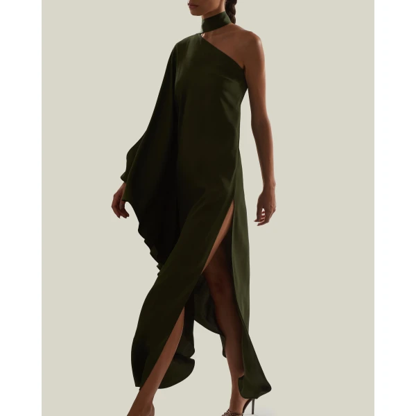 Taller Marmo Florinda Dress in Juniper | Maxi Dresses | Luxury Shoes 
