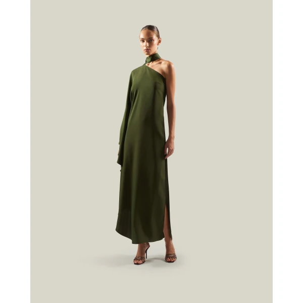 Taller Marmo Florinda Dress in Juniper | Maxi Dresses | Luxury Shoes 