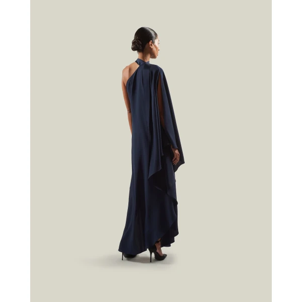Taller Marmo Florinda Dress in Midnight Blue | Maxi Dresses | Luxury Shoes 