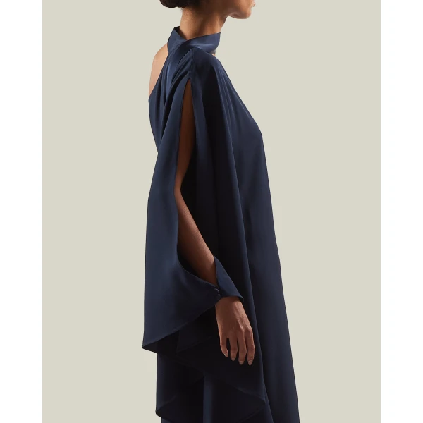 Taller Marmo Florinda Dress in Midnight Blue | Maxi Dresses | Luxury Shoes 