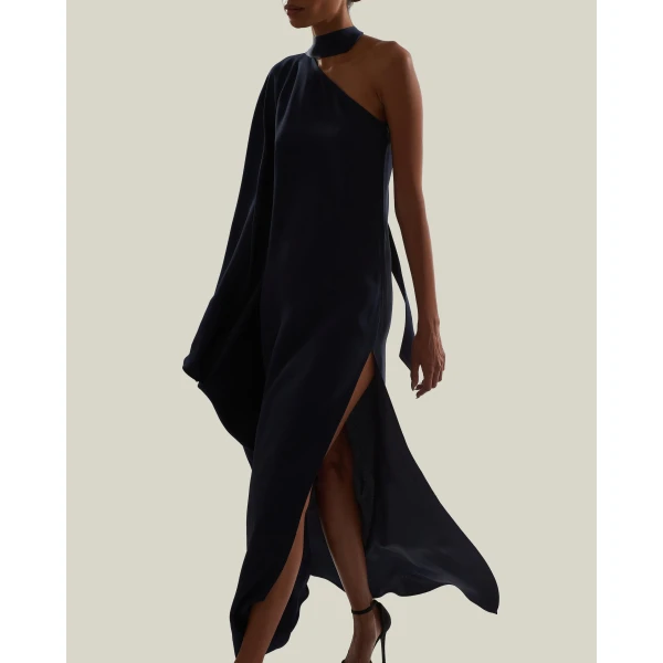 Taller Marmo Florinda Dress in Midnight Blue | Maxi Dresses | Luxury Shoes 