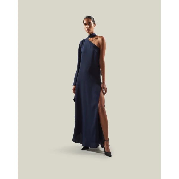 Taller Marmo Florinda Dress in Midnight Blue | Maxi Dresses | Luxury Shoes 