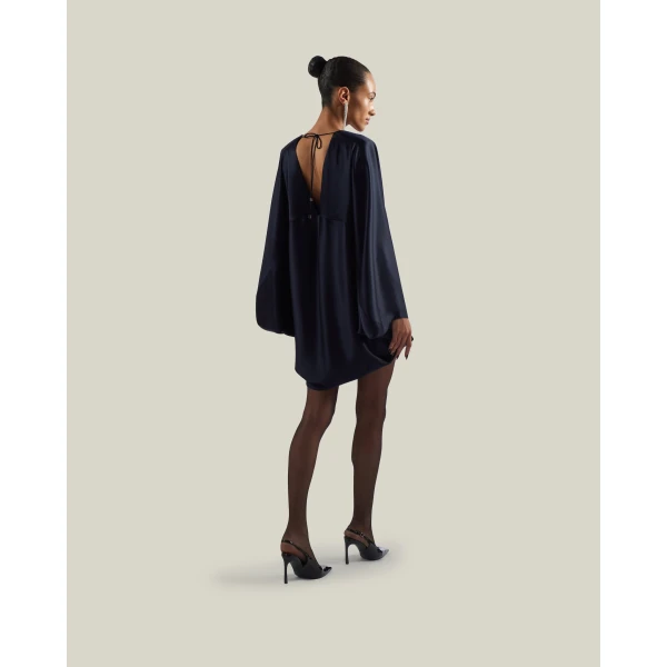 Taller Marmo Mini Butterfly Dress in Midnight Blue | Mini Dresses | Luxury Shoes 