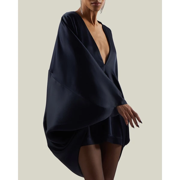 Taller Marmo Mini Butterfly Dress in Midnight Blue | Mini Dresses | Luxury Shoes 