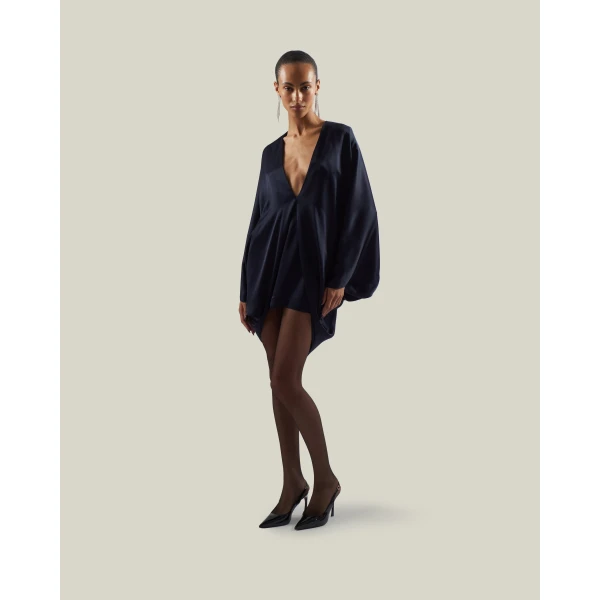 Taller Marmo Mini Butterfly Dress in Midnight Blue | Mini Dresses | Luxury Shoes 
