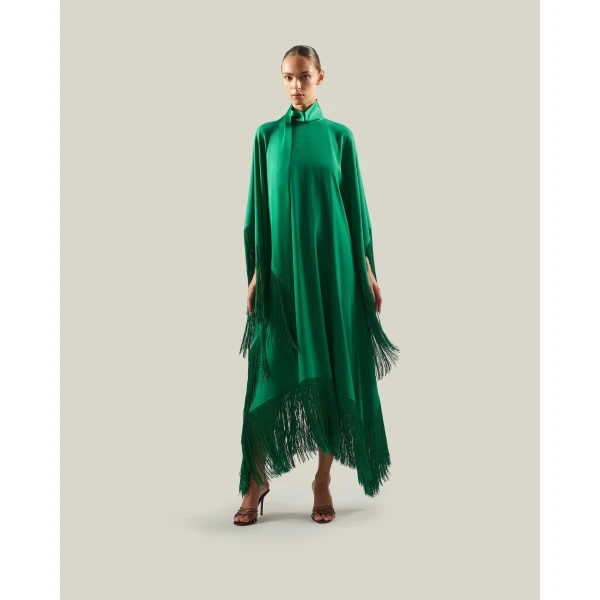 Taller Marmo Mrs Ross Kaftan in Emerald Green | kaftan | Luxury Shoes 