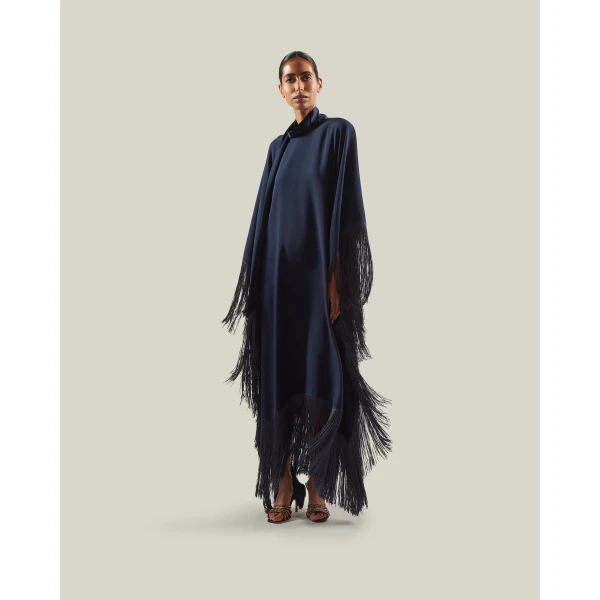 Taller Marmo Mrs Ross Kaftan in Midnight Blue | kaftan | Luxury Shoes 