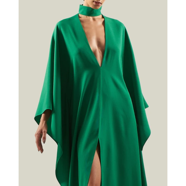 Taller Marmo OOO Kaftan in Emerald Green | kaftan | Luxury Shoes 