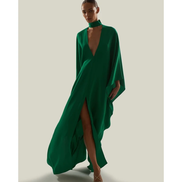 Taller Marmo OOO Kaftan in Emerald Green | kaftan | Luxury Shoes 